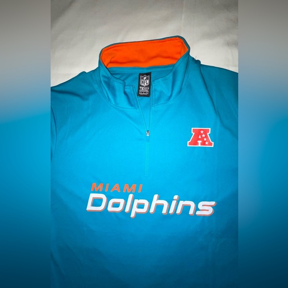 NWT NFL MIAMI DOLPHINS SWEETSHIRT HOODIE SIZE L - Picture 2 of 8